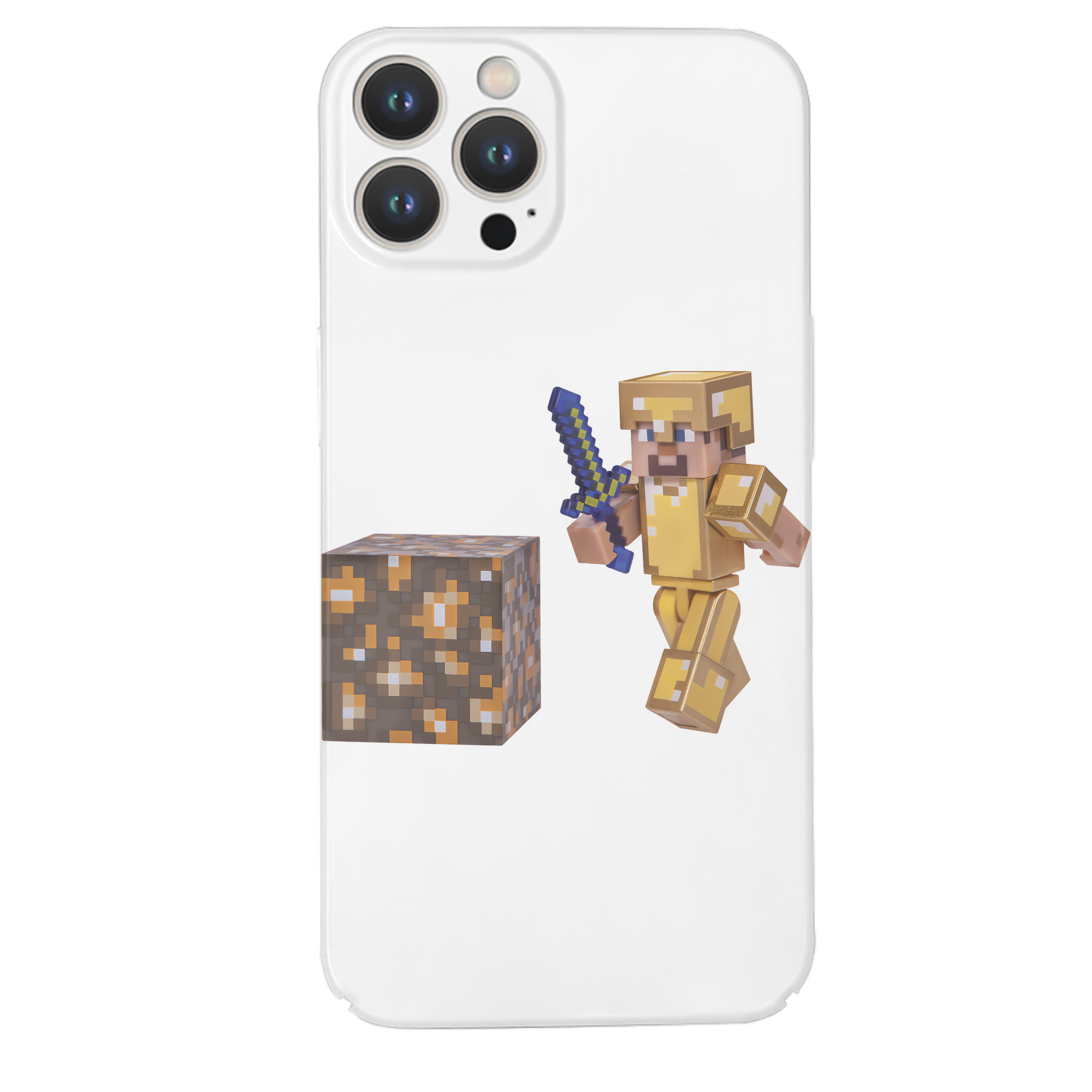 （画像用） マインクラフト ブロックの世界 Minecraft MC Block world 【iPhone 14シリーズ対応】ハードケース